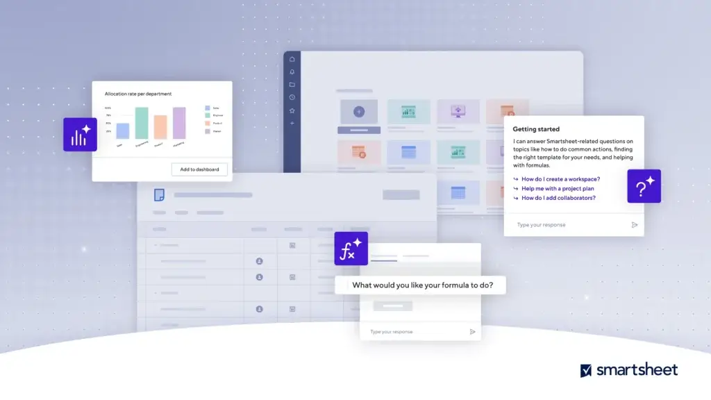 Smartsheet AI tools for data insights and workflow automation