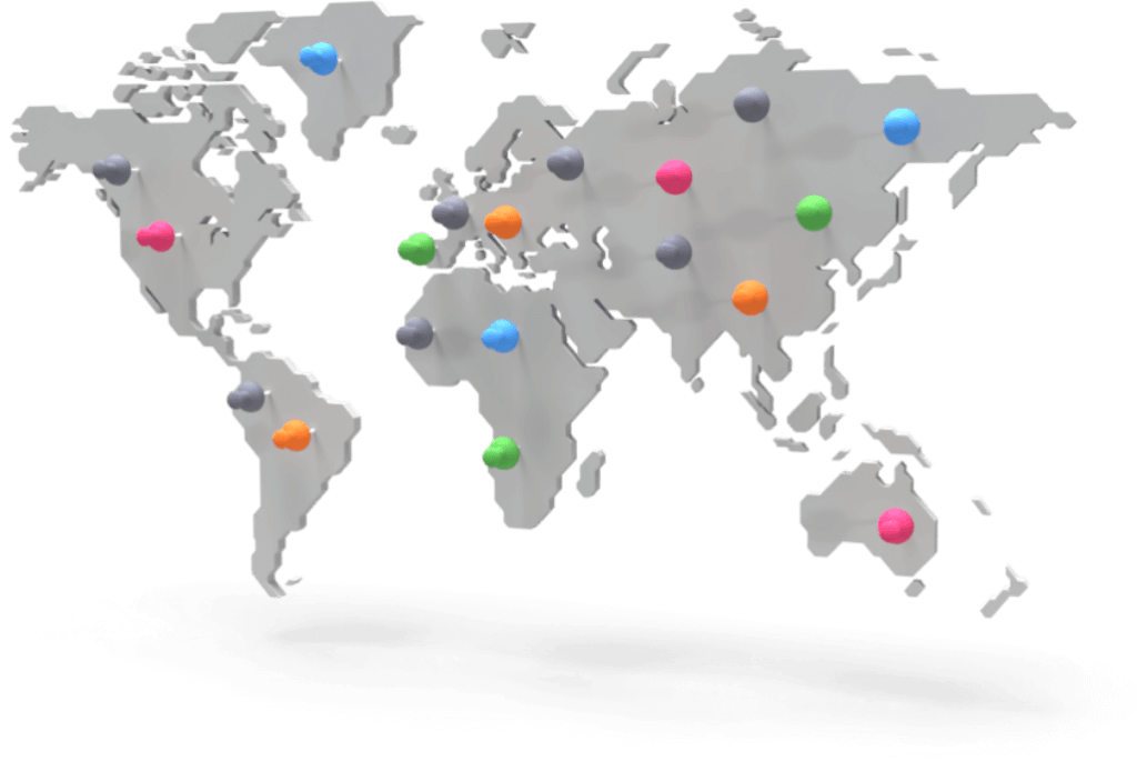 Global server locations offered by Private Internet Access (PIA)