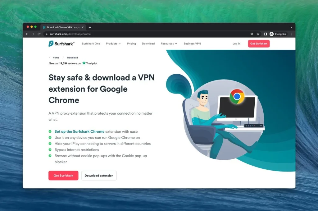 Surfshark chrome extension
