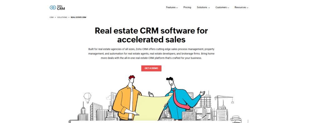 Zoho CRM for real estate lead automation and property workflows