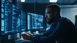 IT security professional analyzing ITSM compliance reports