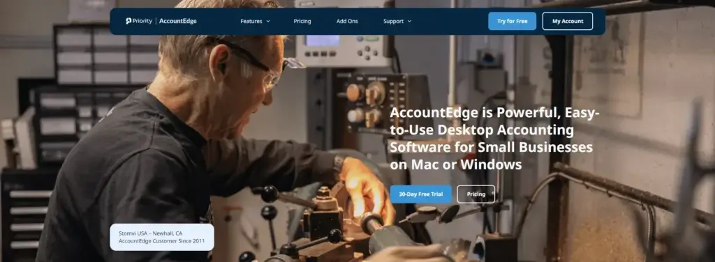 AccountEdge Pro desktop accounting software for Mac and Windows small businesses