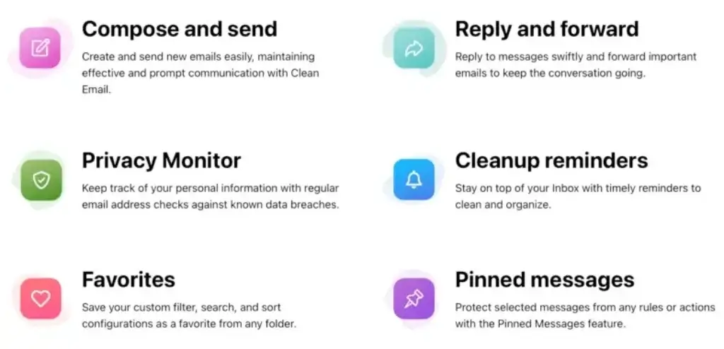 Clean Email tools for privacy monitoring and inbox control