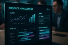 Product management software dashboard