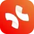 Xmind logo icon on orange gradient background