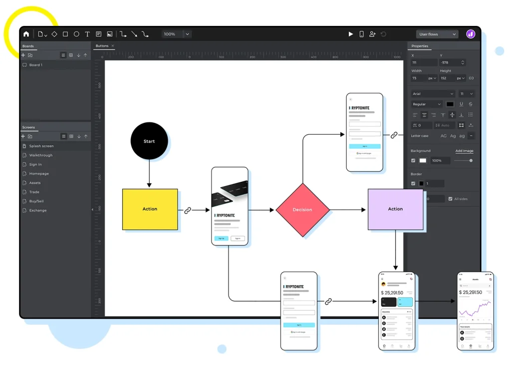 Justinmind prototyping