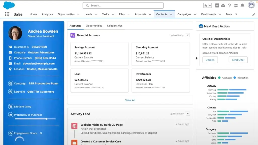 Salesforce Data Cloud mapping customer data across connected records