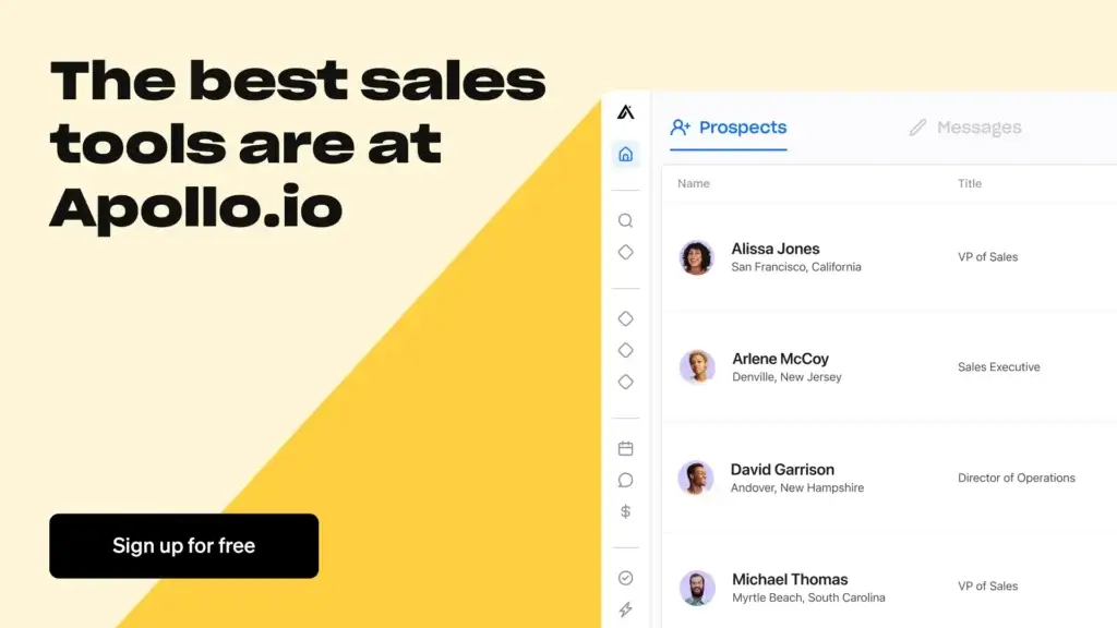 Apollo.io sales prospecting platform dashboard