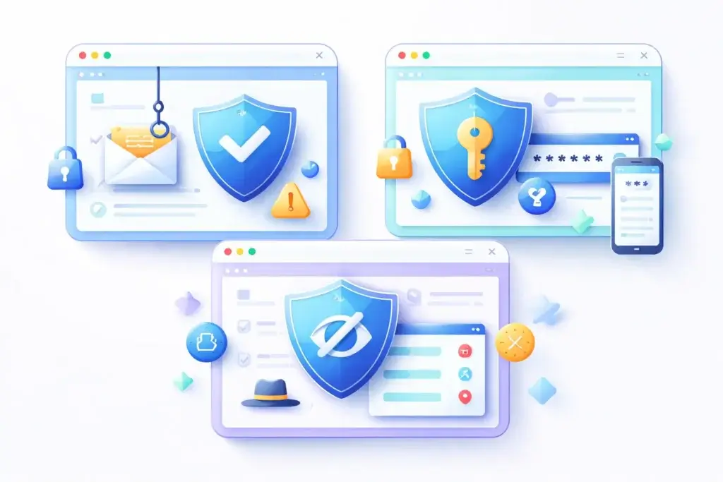 browser security extensions categories phishing password privacy