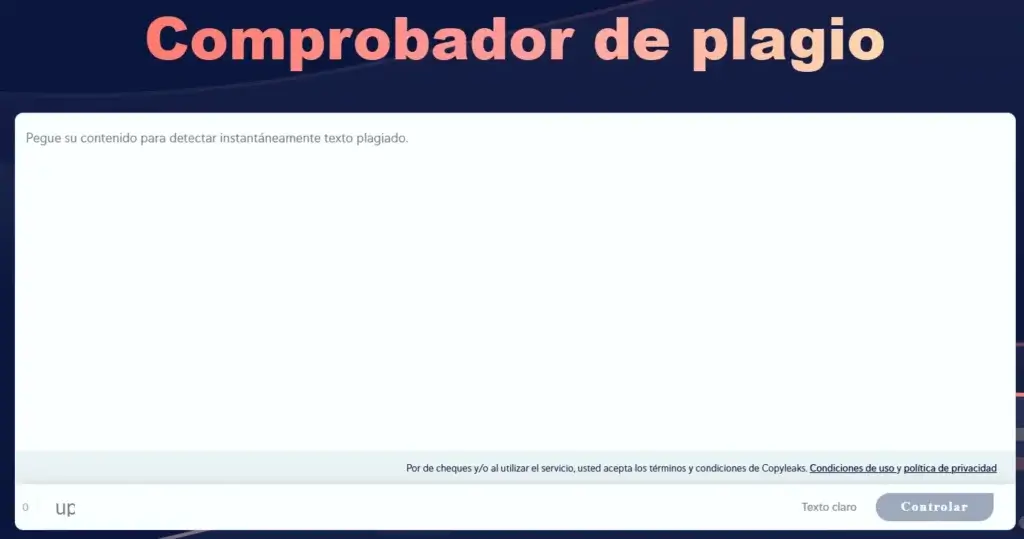 Copyleaks plagiarism detection interface for scanning content and identifying duplicate text