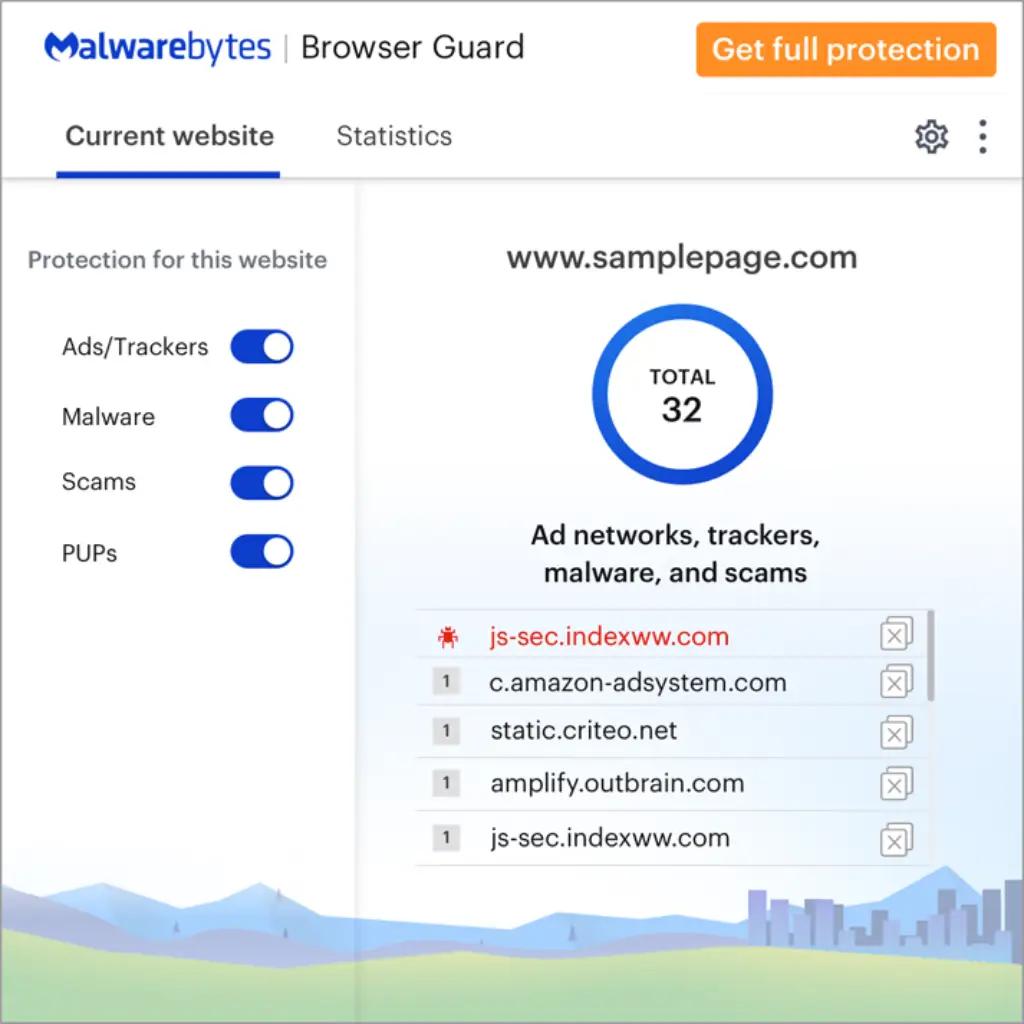 Safe browser Malwarebytes Browser Guard