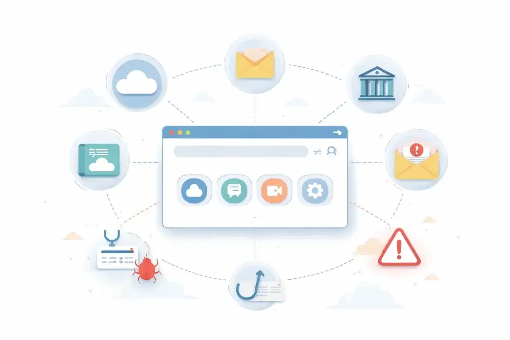 browser as central hub of online activity and cyber threats