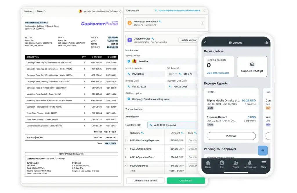 Paylocity for Finance invoice and expense management