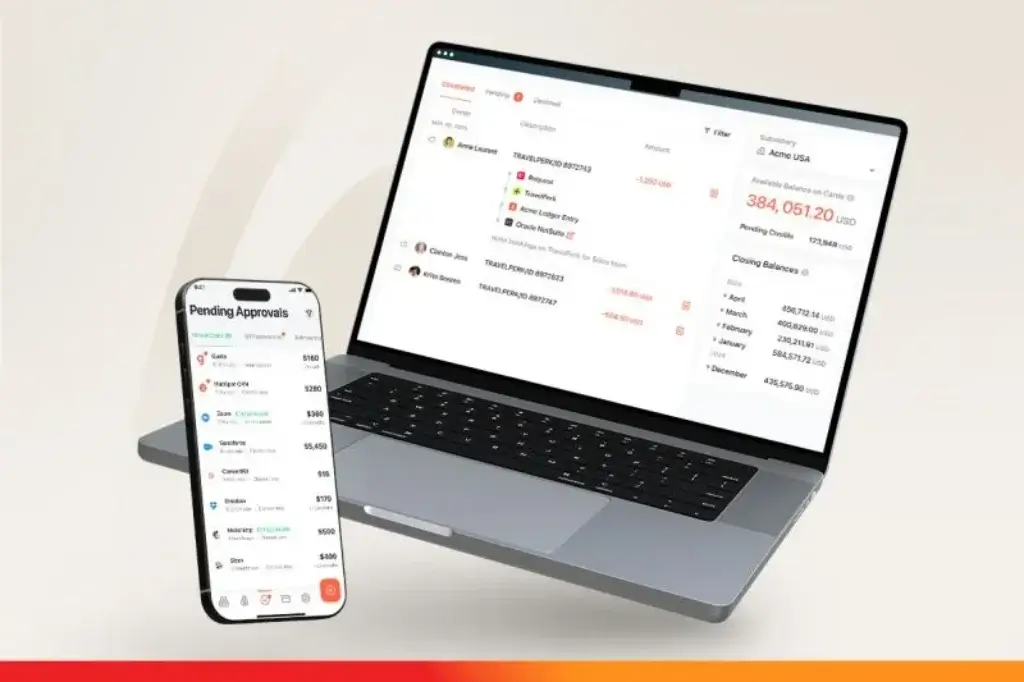 Paylocity for Finance finance dashboard on laptop and mobile app