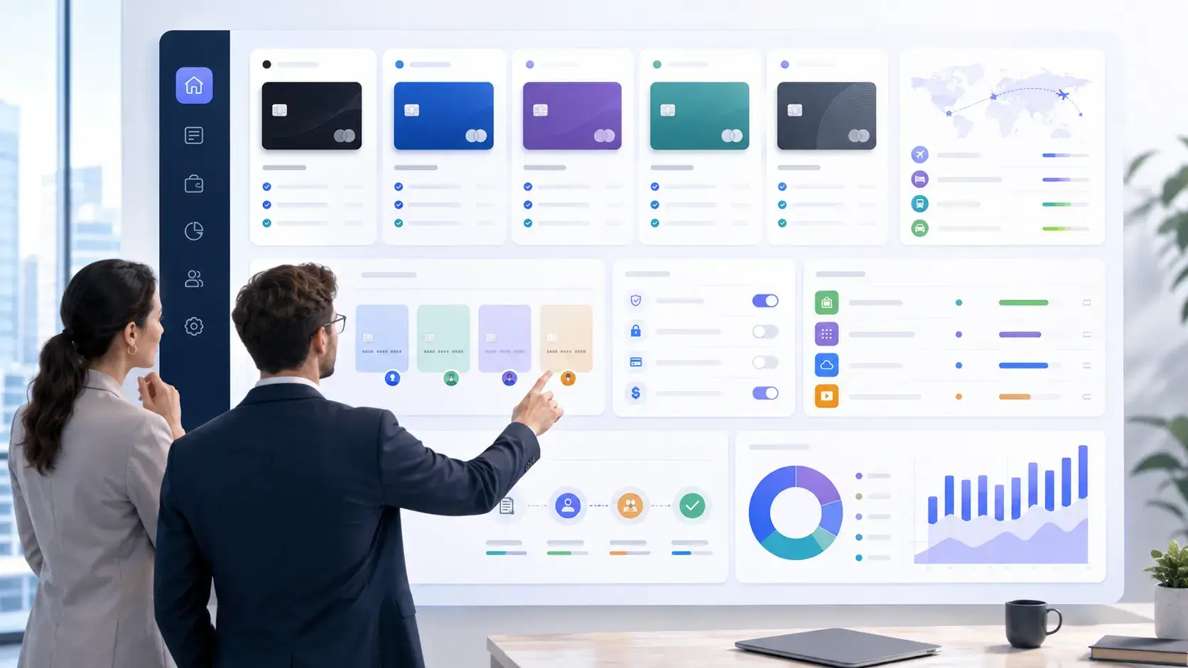 Finance team comparing corporate card platforms with spend and expense controls