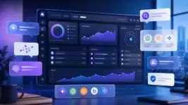 AI search visibility dashboard showing prompt tracking, brand mentions, and citation analytics