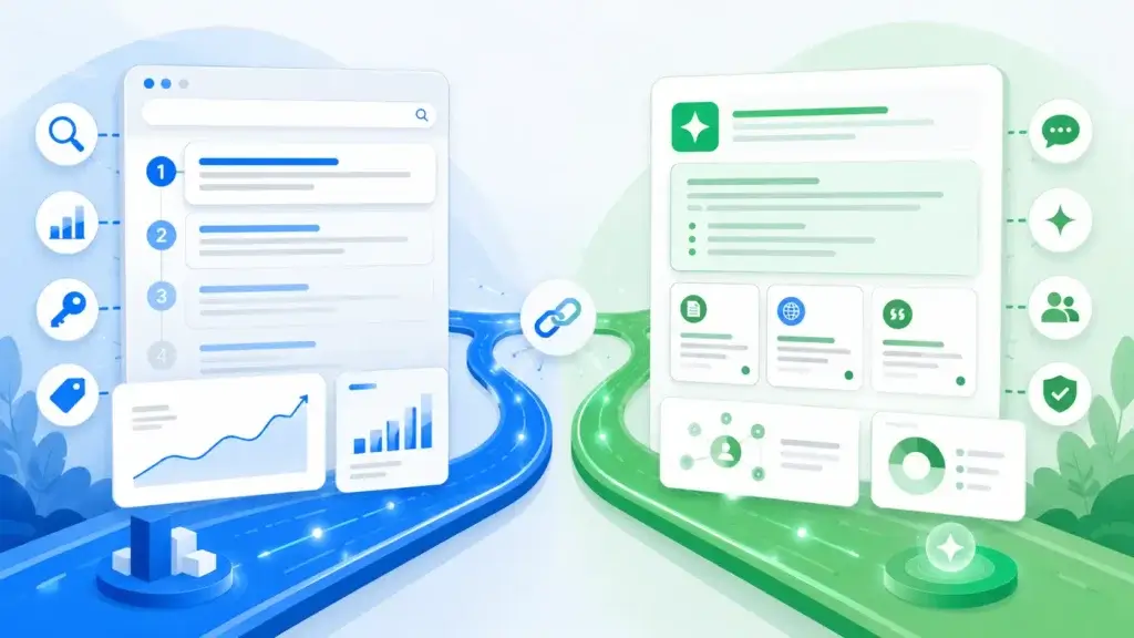 What is AEO vs SEO comparison for AI search optimization