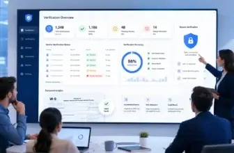Tax ID verification dashboard for vendor compliance