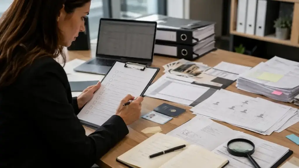 Enhanced due diligence checklist with evidence review