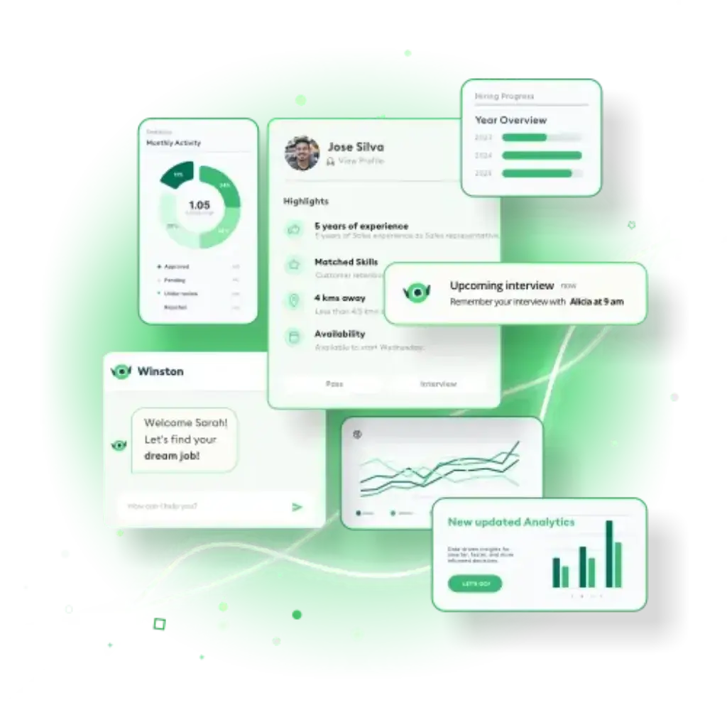 SmartRecruiters AI recruiting tools with Winston assistant and hiring insights
