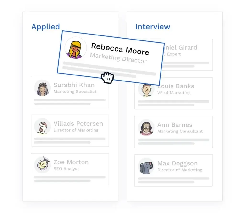 Breezy HR drag-and-drop applicant tracking pipeline