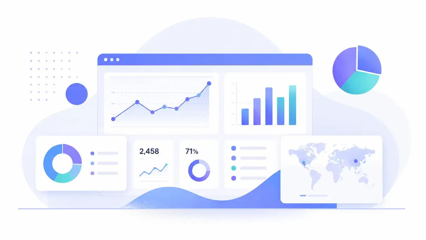 Unified analytics workspace showing web traffic, product funnels, retention, and customer journeys