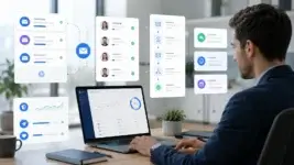 B2B sales professional managing cold email outreach across multiple inboxes