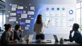 Team simplifying hidden workflow friction on a digital board