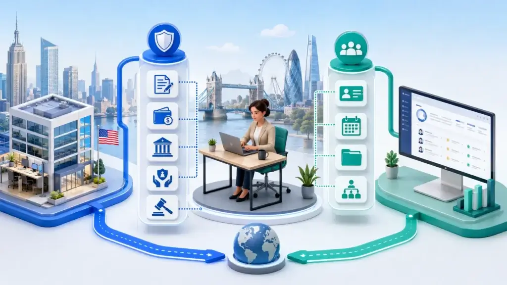 US company using an EOR and HR software to employ and manage a worker in London
