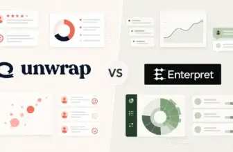 Unwrap vs. Enterpret customer feedback analytics comparison