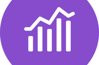 Purple Adobe Analytics icon with a white bar chart and rising trend line