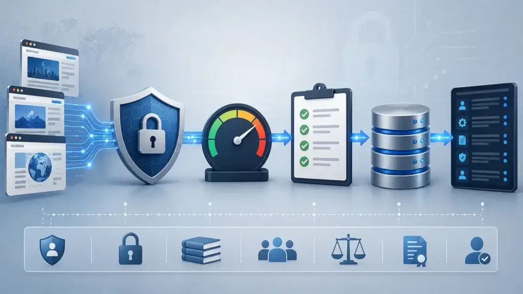 Responsible and governed web scraping workflow