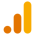 Google Analytics icon with orange and yellow bars