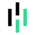 Heap icon with two green vertical bars