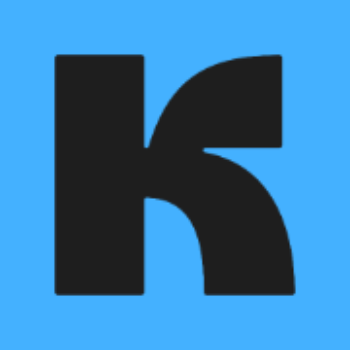 Black Kit icon on a blue background