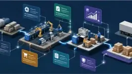 Digital manufacturing workflow with MRP, inventory, production scheduling, quality control, and warehouse and manufacturing management