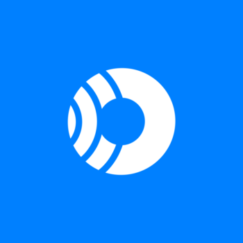 Orca Security white icon on a blue background