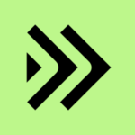 Sysdig Secure black arrow icon on a light green background