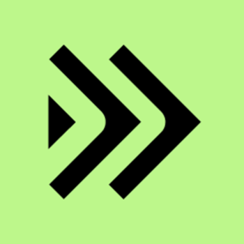 Sysdig Secure black arrow icon on a light green background